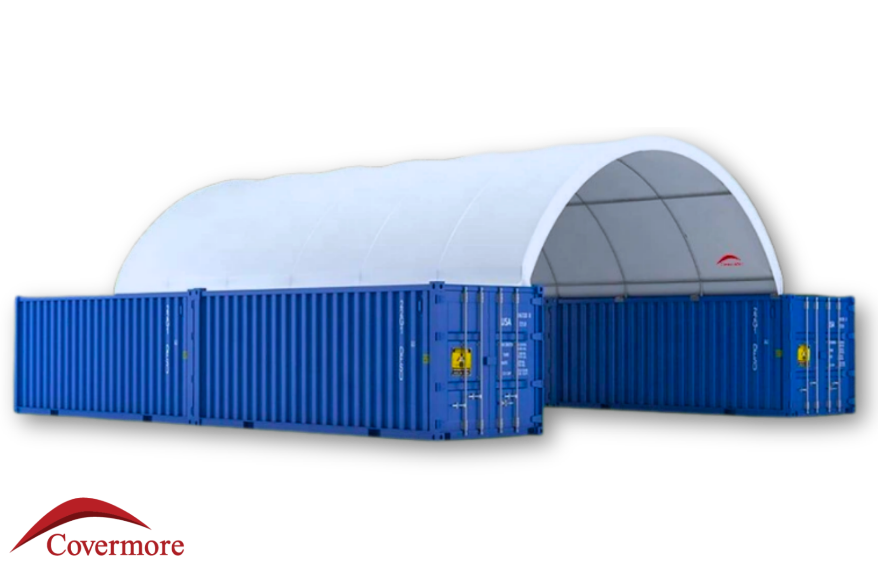 20x40x6.5 Heavy Duty 15oz PVC Container Shelter