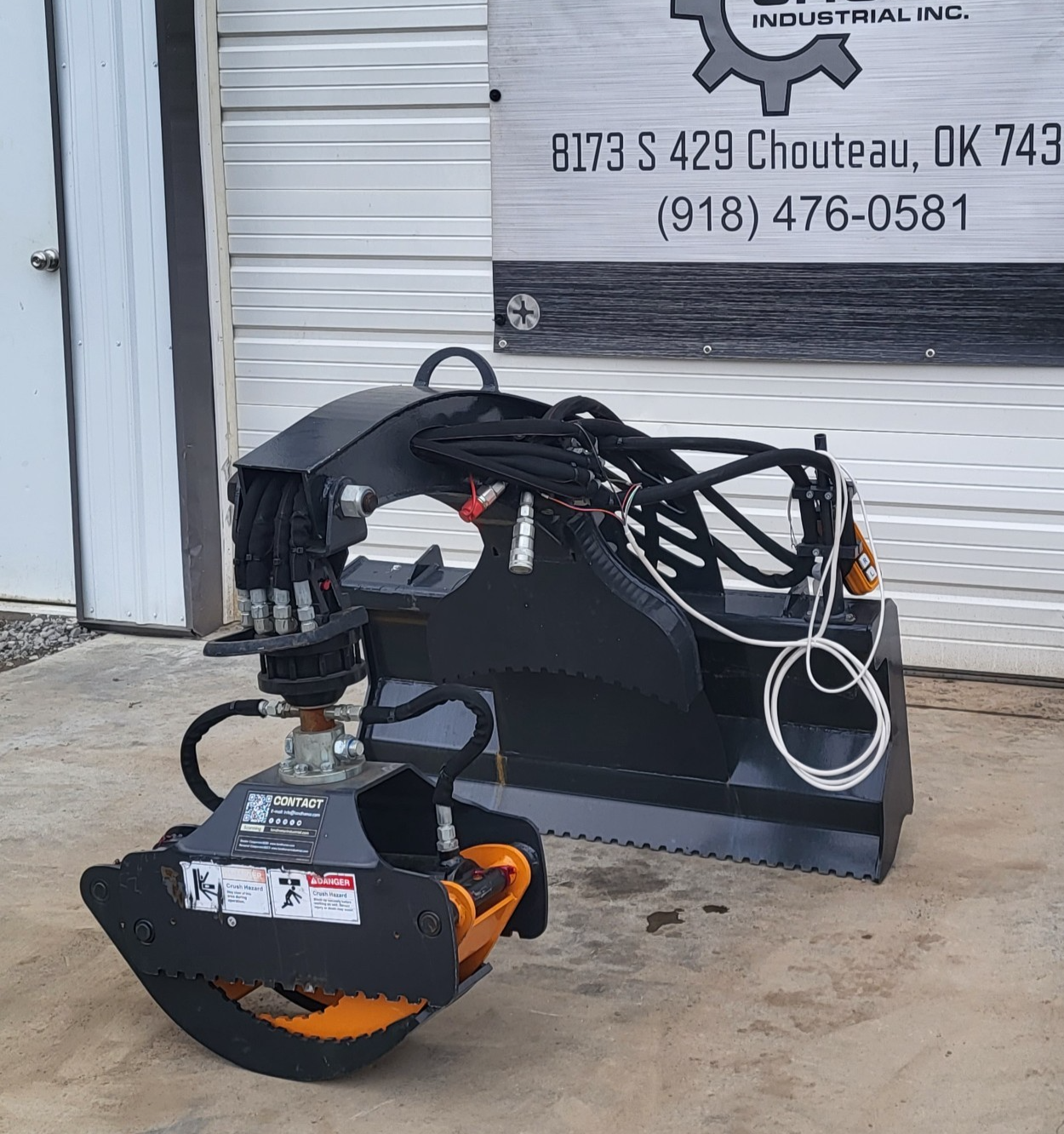 Landhonor Rotating Grapple Hydraulic Skid Steer Attachment