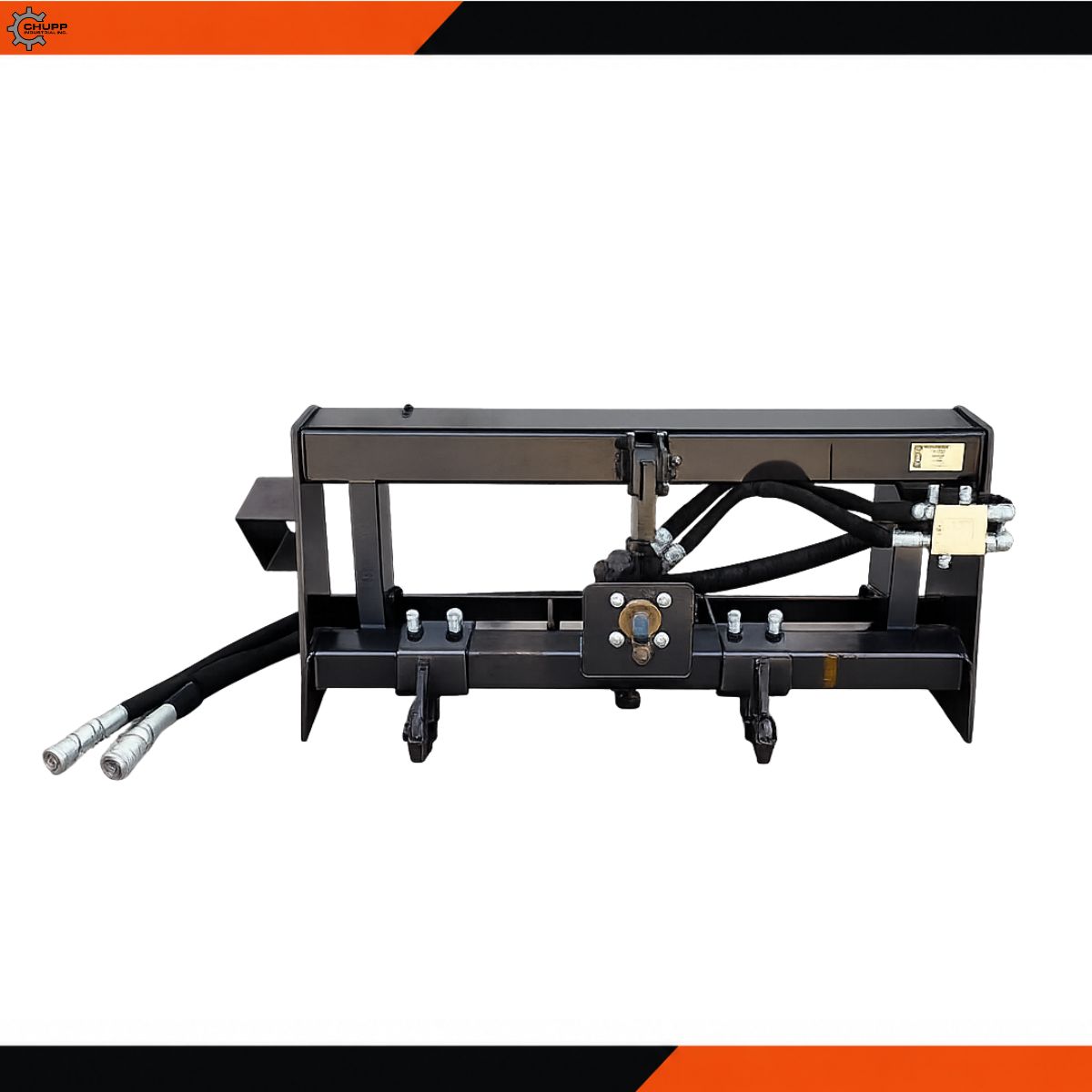 Arteer 3-point PTO hitch adapter: quick-attach frame, lower hitch arms, PTO output shaft and hydraulic hose couplers