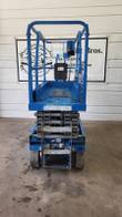 Genie GS-1930 scissor lift, platform lowered, rear view