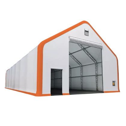 40x80x24 21oz PVC Dual Truss Fabric Building