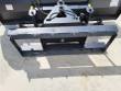 Back of the push blade: white quick-attach plate, dual hydraulic cylinders, coil springs and hand crank