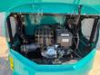 CFG KV16R mini excavator engine bay, hood open showing engine, wiring, and cooling fan