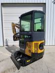 AGT H13R mini excavator: enclosed glass cab, vented engine housing, dozer blade and rubber tracks