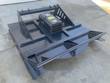JCT 72-inch brush cutter deck, gray, with hydraulic motor housing, quick-attach plate and front push bar