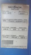 Skyjack SJ III-3219 data plate: serial 22008511, 550 lb capacity, 19 ft platform height, 24 V