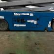 Genie GS-3232 blue chassis side panel with ground controls and decals