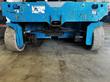 Genie GS-4047 underside of the chassis with drive wheels