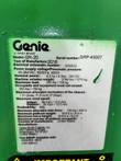 Genie GR-20 data plate: 2016, serial GRP-45007, 350 lb maximum load, 19 ft 9 in platform height