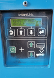 Genie smartLink control panel reading READY, 00335.5 hours, with platform raise and lower buttons