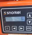 Snorkel ground control display showing 358 hours on the hour meter