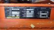 Snorkel S3219E data plate: built 01/2020, 550 lb capacity, 19 ft platform height