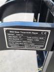 Data plate: Skid Steer Three-tooth Ripper, model TRP12, 12in max depth, 11in tine spacing, 112lbs