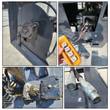 Landhonor articulating brush cutter details: blade disc, handheld up/down/swing remote, drive coupling, hydraulic couplers