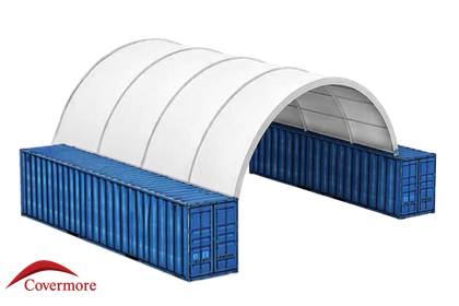 20x20 Heavy Duty 15oz PVC Container Shelter