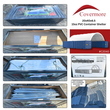 Crated Covermore 20x40x6.5 15oz PVC container shelter: packed steel frame, folded white cover, and spec panel