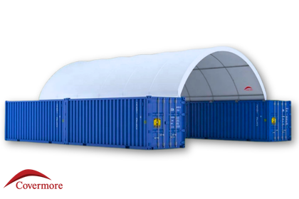 20x40x6.5 Heavy Duty 15oz PVC Container Shelter