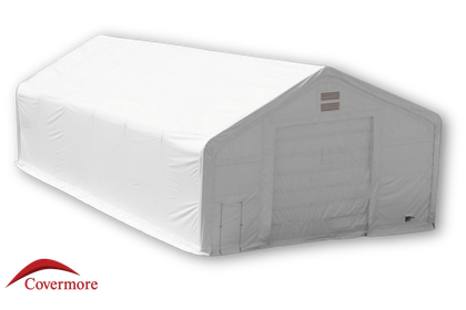 30x60x22 30oz PVC Dual Truss Fabric Building