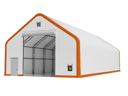 30x40x22 21oz PVC Dual Truss Fabric Building