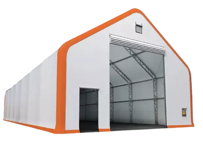 40x80x24 21oz PVC Dual Truss Fabric Building