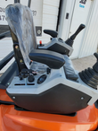 ATS-ME18 mini excavator operator station: twin joysticks, key switch, control panel and padded seat