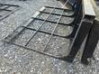 Quick-attach mounting plate and upright frame of the 47-inch land leveler, side view