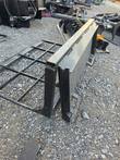 Quick-attach mounting plate and upright frame of the 47-inch land leveler, side view