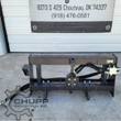 Arteer 3-point PTO hitch adapter, rear view: lower lift arms, top link bracket, PTO shaft and hydraulic hoses
