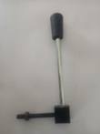 Auxiliary hydraulic control lever, black knob, zinc-plated rod and threaded pivot block