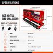 Dimension sheet for the AGT-NTS-ST no till seed drill: 70.87in working width, 82 x 43 x 42in overall, 727 lbs