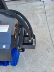 Arteer angle broom mounting bracket with hydraulic hoses and Arteer decal
