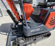 MX15R mini excavator body panel and steel step platform, rubber track, orange boom and control levers