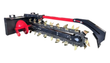 Raytree 48-inch trencher, auger head and chain digging teeth, quick-attach plate