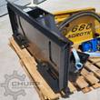 AGROTK 680 breaker hammer with its universal skid steer mounting bracket, hoses, toolbox and greasing wrench