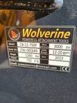 Wolverine CB-11-750F hydraulic hammer data plate: 750 ft-lb impact, 12-20 GPM, 3000 psi max, 2023