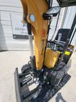 AGT H12R mini excavator boom base and boom cylinder with LED work light, above the backfill blade and tracks