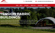 Screenshot of the Covermore Buildings website tension fabric buildings page
