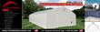 Covermore 40x60x23 dual truss fabric storage shelter, white 30oz PVC cover with 15 x 16 ft winch door and man door