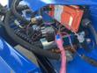 Dozer blade's hydraulic valve block and wireless remote receiver, solenoid valves and wiring at the mount