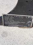 Data plate: Land Leveler, model PDQ, 0.8m length, 40in width, to fit mini skid steer loader