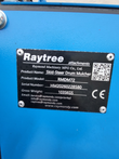 Data plate: Raytree Skid-Steer Drum Mulcher, model RMDM72, gross weight 1,035 kg