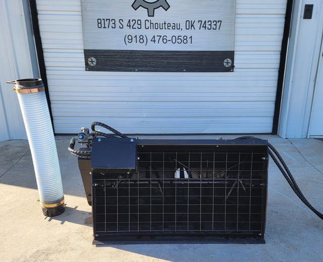 GIYI hydraulic concrete mixer, black drum with wire mesh guard and flexible discharge chute