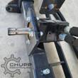 Arteer PTO adapter drive end: splined PTO output shaft bolted to the hydraulic motor with hoses connected