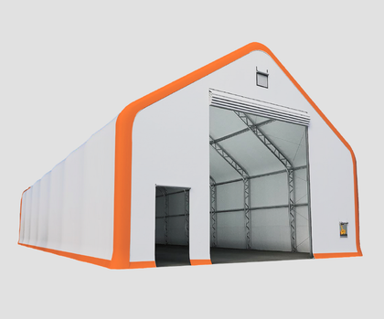 40x60x24 21oz PVC Dual Truss Fabric Building