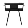 JCT double bale spear, black quick-attach frame with two tapered 42-inch tines spaced 25 inches apart