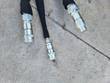 Hydraulic quick-connect couplers included with the Arteer stump grinder