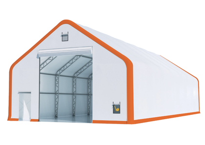30x60x22 21oz PVC Dual Truss Fabric Building
