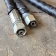 Hydraulic hose quick-connect fittings for the mini excavator auger drive