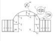 Assembly diagram of the container shelter front wall frame, parts numbered 1 through 16