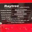 Raytree Block Crusher ID plate: product model RMBC72, gross weight 875 KGS, Raymond Machinery MFG